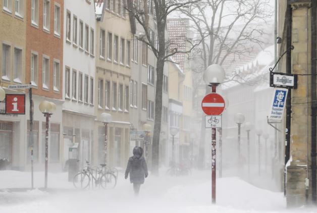 Wintereinbruch Im Februar Wie Osnabr Ck Im Schnee Versank Noz