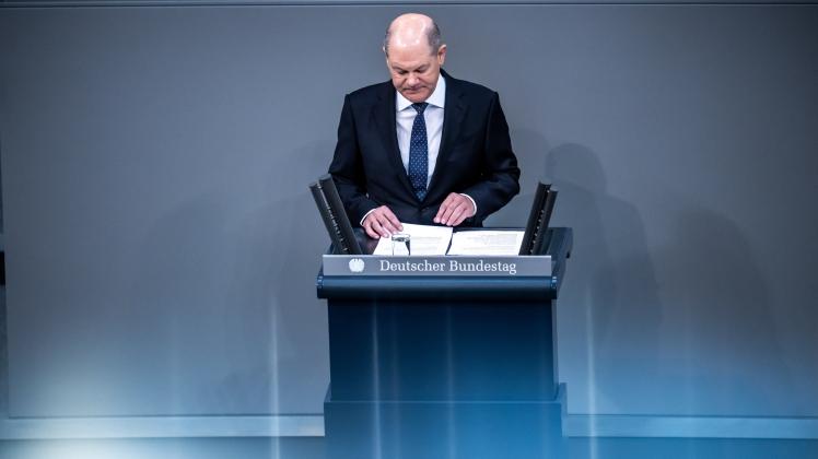 Regierungserkl Rung Kanzler Olaf Scholz Zur Haushaltskrise Noz