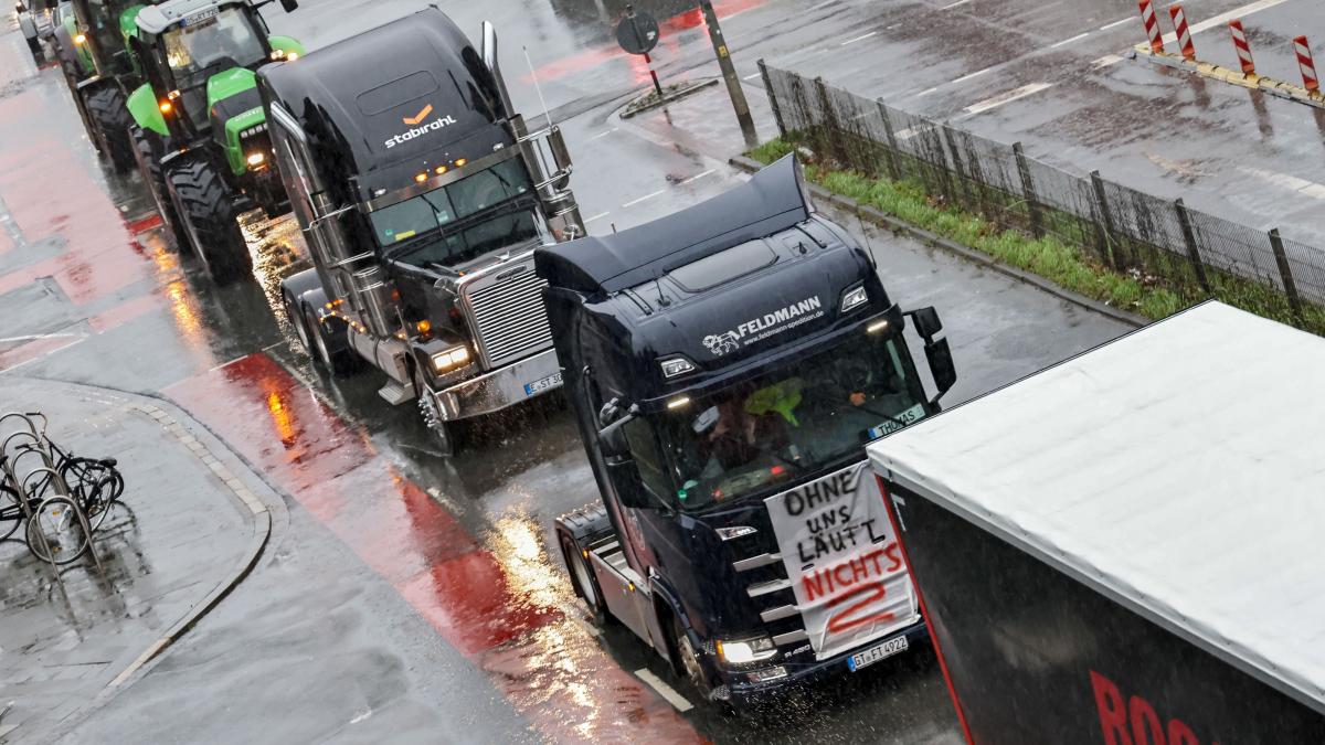 Lkw Demo Osnabr Ck Beteiligt Sich Ein Spediteur Aus Alfhausen Noz