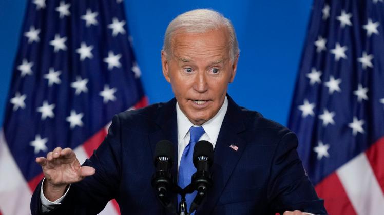 Biden patzt bei Pressekonferenz Versprecher sorgt für Irritation NOZ