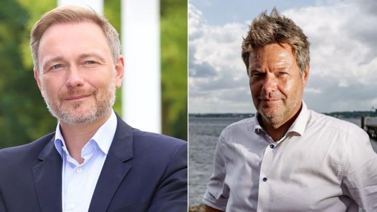 Christian Lindner (FDP) und Robert Habeck (Grüne) kamen zu ersten Sondierungen zusammen.