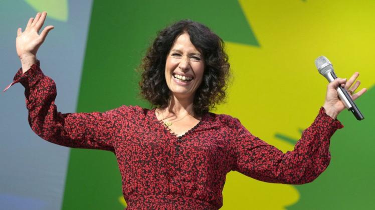 Hat sensationell aufgeholt: Bettina Jarasch, Grünen-Bürgermeisterkandidatin in Berlin.