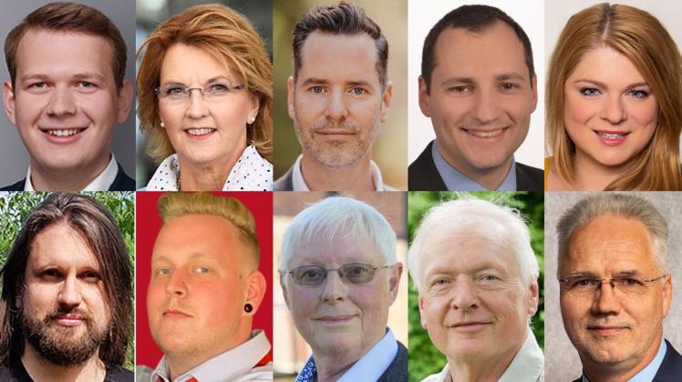 Diese zehn Kandidaten wollen im Wahlkreis 28 in den Bundestag.