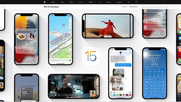 Ein stark überarbeitetes Facetime und viele weitere Neuerungen hat iOS 15 zu bieten.