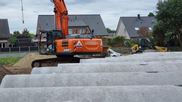 Baustelle in Ohrbeck: Die Kita Hüggelzwerge in Hasbergen wird mit fast einer Million Euro aus verschiedenen Fördertöpfen bezuschusst.