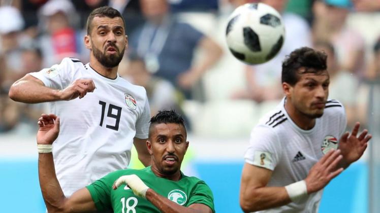WM-Spiele wie dieses (Saudi-Arabien - Ägypten im Jahr 2018, Endstand 2:1) soll es nach der FIFA künftig alle zwei Jahre statt alle vier Jahre geben.