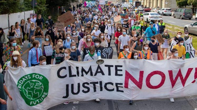"Climate Justice Now": Die Fridays for Future-Bewegung ist auch in Deutschland sehr präsent.