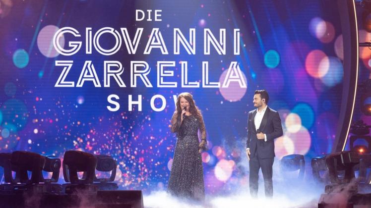In der ZDF-Show "Die Giovanni Zarella Show" singen die britische Sopranistin Sarah Brightman und der Moderator Giovanni Zarrella "Time To Say Goodbye".