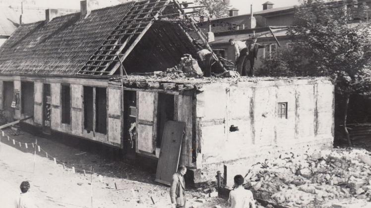 Das letzte Stündlein hat 1961 für diese Häuser an der Gartenstraße geschlagen.
