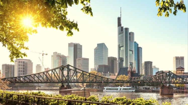 Wahrzeichen: Die Skyline von Frankfurt.