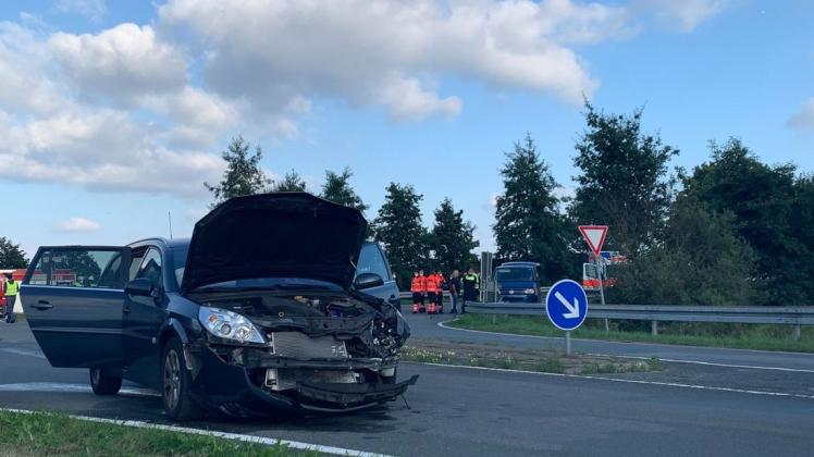 Ein Unfall mit zwei beteiligten Fahrzeugen ereignete sich an der Europastraße in Riemsloh.