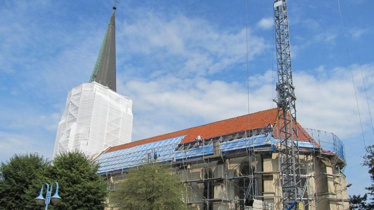 Die Herzlaker St. Nikolaus Kirche wird zurzeit umfassend saniert.