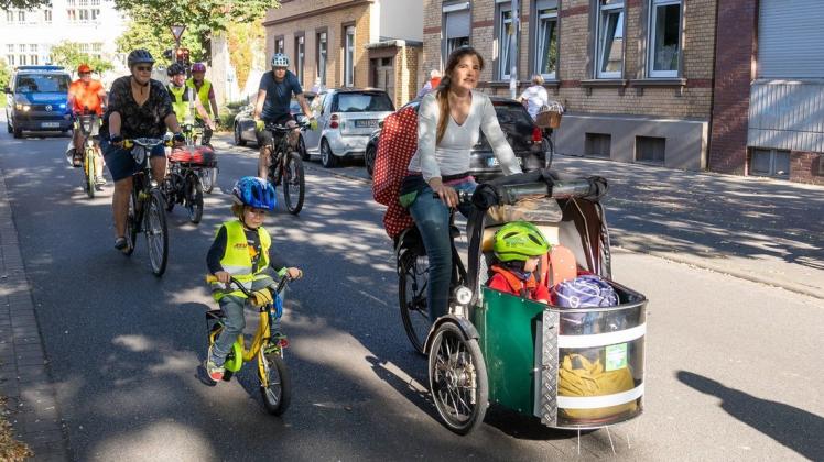 Kidical Mass Kinder- und Familienfahrraddemo Die „Kidical Mass“ im September 2020: Mehr als 300 Kinder und Erwachsene waren dabei.