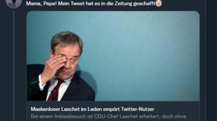 Ein SPD-Wahlkämpfer freut sich auf Twitter über einen Treffer.