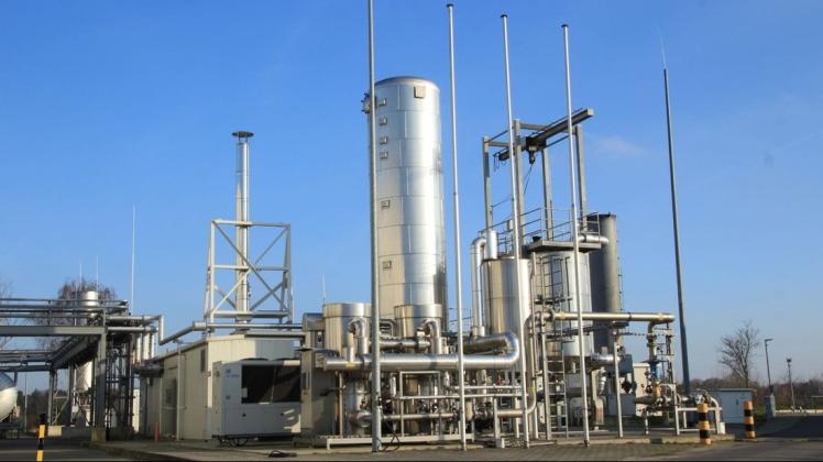 Auf der sogenannten "Power to Gas"-Anlage in Werlte wird das Gas verflüssigt.