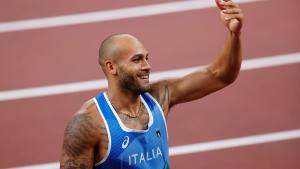Der Italiener Lamont Marcell Jacobs gewann bei den Olympischen Spielen in Tokio Gold über 100 Meter.