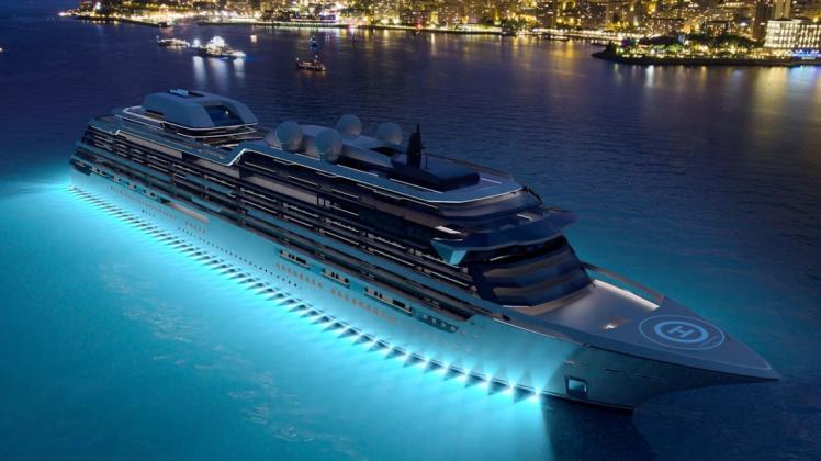 Das Design der "M/Y Njord" ist im Stil einer Mega-Yacht gehalten.