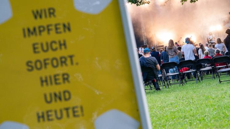 So geht das: Impfangebot bei einem Open-Air-Festival in Bayern.