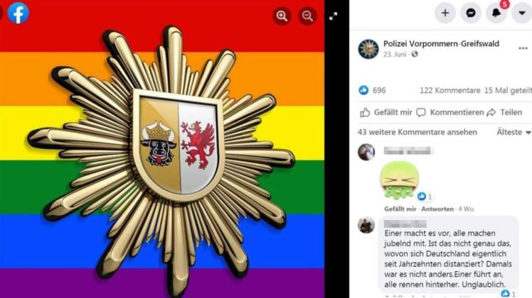 Das Profilbild der Polizeiinspektion in Anklam am 23. Juni. Das Profilbild der Polizeiinspektion in Anklam am 23. Juni.