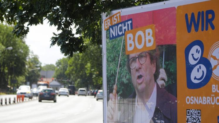 Frank Otte ist der Lieblingsgegner für den Bund Osnabrücker Bürger: Neuerdings wirbt BOB mit einem Foto des Stadtbaurats um Stimmen für die Kommunalwahl.