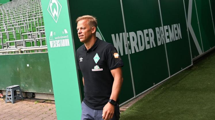 Punktspiel-Premiere: Der neue Werder-Trainer Markus Anfang empfängt mit seiner Mannschaft an diesem Samstag Hannover 96 im Weserstadion.