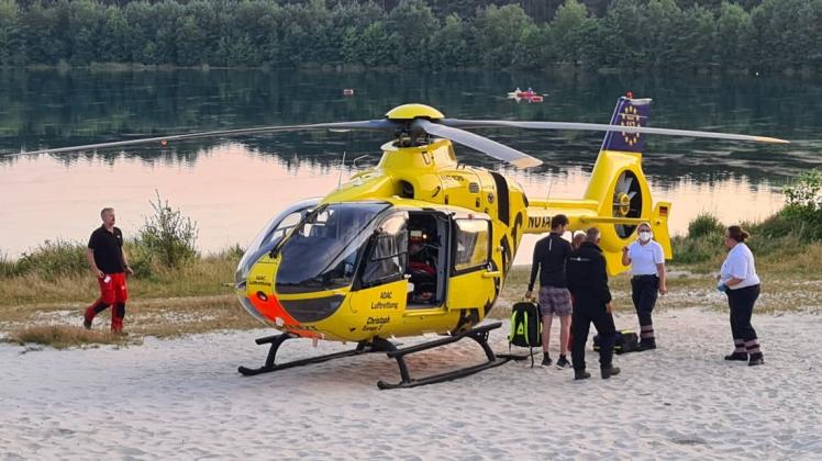 Bei einem Taucherunfall im Dankernsee wurde ein 60-Jähriger verletzt.