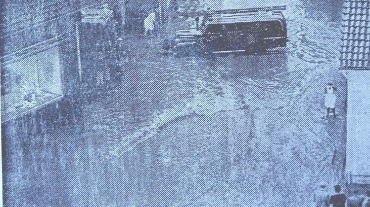 Ein Bild aus der Großen Straße aus dem Jahr 1965.