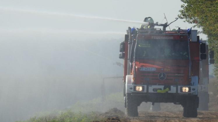 Beim Moorbrand im September und Oktober 2018 auf der Wehrtechnischen Dienststelle bei Meppen waren neben den Feuerwehren auch Kräfte des Katastrophenschutzes im Einsatz.