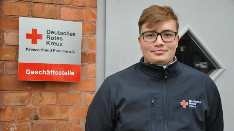 Mark Schach macht eine Ausbildung zum Kaufmann im Gesundheitswesen. Sein Arbeitgeber präsentiert sich am 7. September auf dem Lehrstellentag der SVZ.