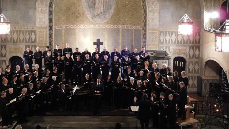 Die Vocalvielharmonie bei ihrem letzten Konzert in der Lutherkirche. 