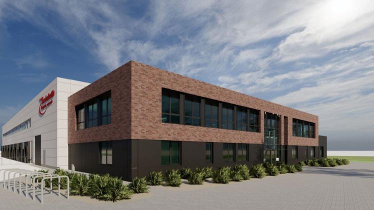 Das neue Logistikzentrum in Hafennähe geht im Januar 2022 in Betrieb.
