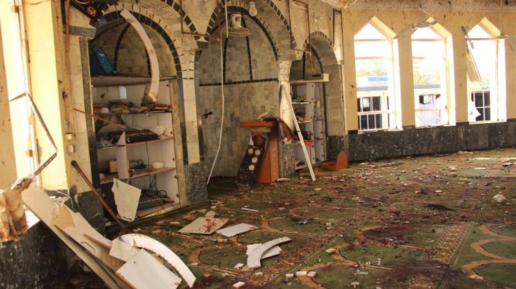 Die Explosion in der Moschee tötete mindestens 43 Menschen.