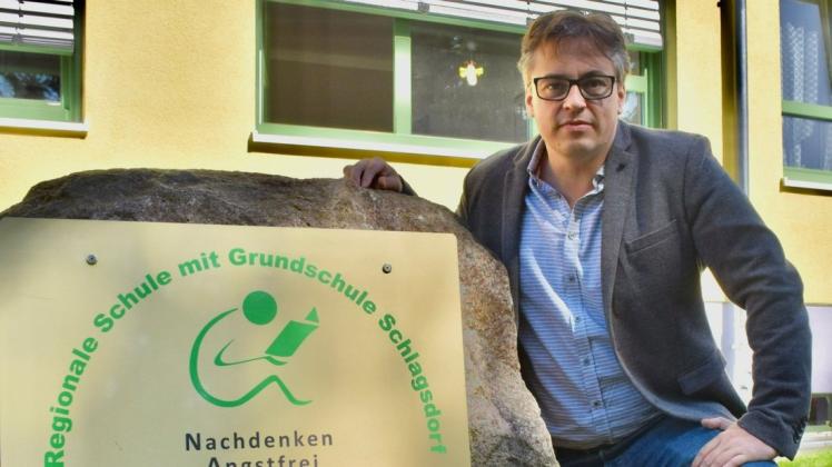 Jens Goetzie leitet seit Beginn dieses Schuljahres die Geschicke der Regionalen Schule mit Grundschule in Schlagsdorf.