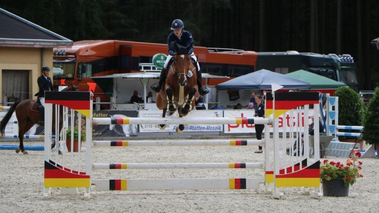 Für Isabelle Grandke von der Jumping Arena Gadow, hier beim Turnier im vergangenen Jahr, wird das Jumping Horse Event am kommenden Wochenende zu einem Heimspiel.