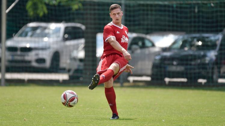 Florian Esdorf brachte den Rostocker FC im Testspiel gegen Güstrow früh mit 1:0 in Führung.