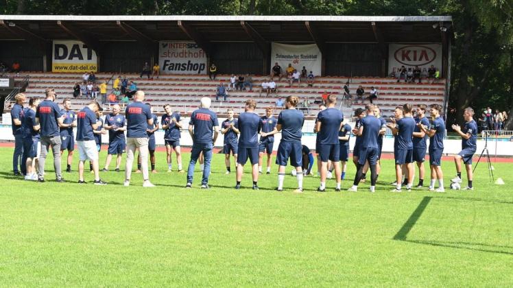 Training im Stadion statt Testspiel: Für den SV Atlas Delmenhorst hat sich der Plan für diese Woche geändert.