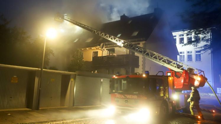 Am Mittwochabend ist ein Feuer in der Melanchthonstraße in Bremen ausgebrochen.