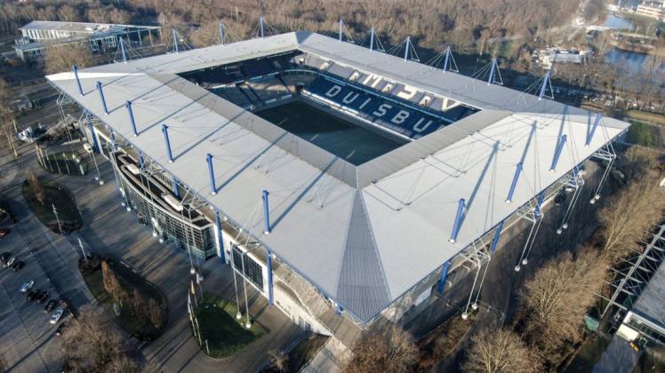 Mit etwa 31.500 Plätzen das drittgrößte Stadion in der 3. Liga: die Schauinsland Reisen-Arena in Duisburg.