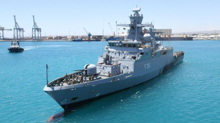 Zehn Monate war das Marineschiff „Magdeburg“ vor der libanesischen Küste im Einsatz, um Waffenschmuggel zu verhindern.