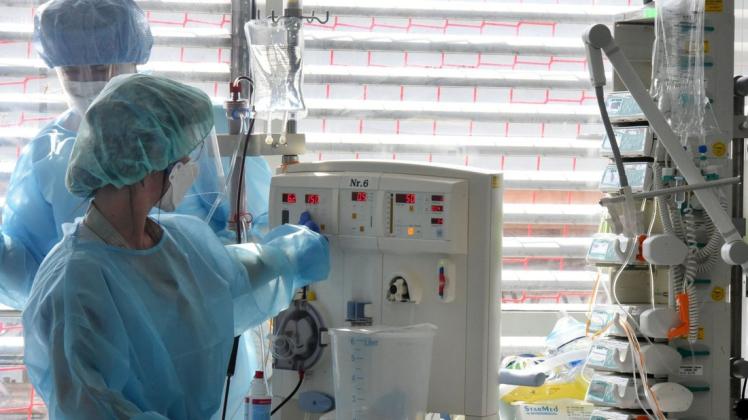 In den extra für Covid-19-Patienten eingerichteten Bereichen im St. Franziskus-Hospital werden aktuell am Sonntag neun Patienten behandelt.