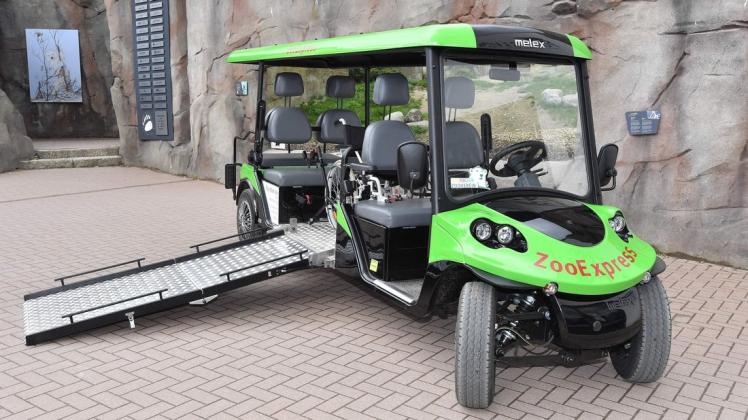 Mit dem neuen Zoo-Express können auch Rollstuhlfahrer den Zoo noch besser erkunden. Mit dem neuen Zoo-Express können auch Rollstuhlfahrer den Zoo noch besser erkunden.