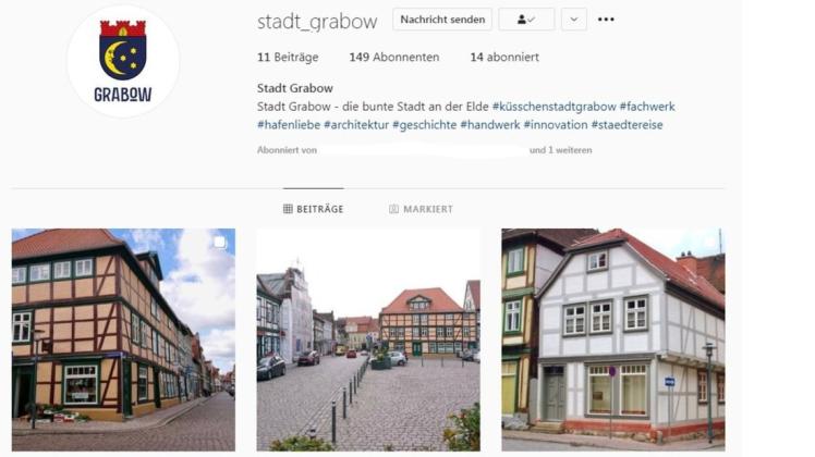 Seit einigen Tagen ist die Instagram-Seite der Stadt Grabow online.