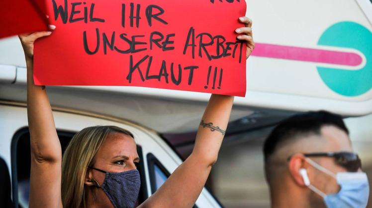 Protestdemo gegen das Corona-bedingte Prostitutionsverbot