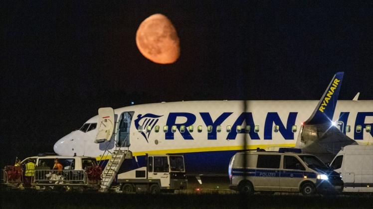 Die Ryanair-Maschine musste in außerplanmäßig in Berlin landen.