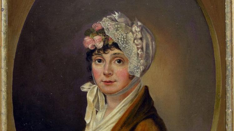 Porträt zum zehnten Hochzeitstag: Magdalena Maria Damert, gemalt im Jahr 1809 von dem bedeutenden Maler der Romantik, Georg Friedrich Kersting.