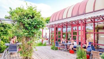 Die Dachterrasse der Bibliothek Alte Münze ist einer der zahllosen schönen Lernorte der Universität Osnabrück.