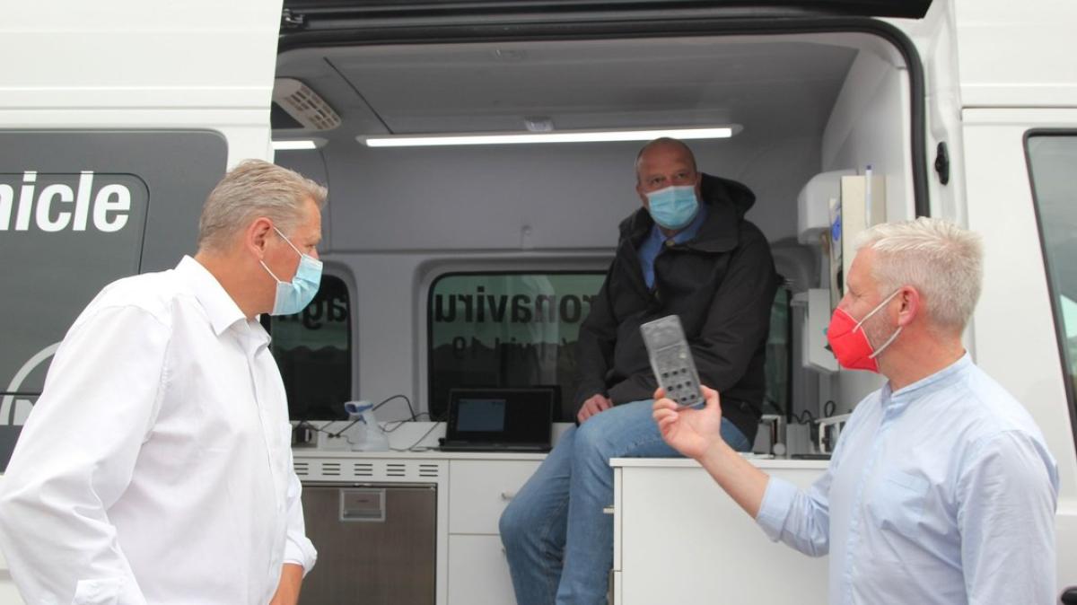 Mobiles Labor ermöglicht PCR-Tests in den entlegensten Winkeln
