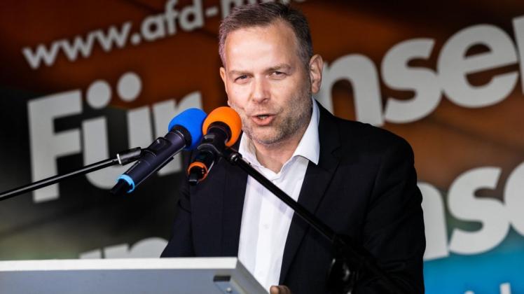 An ihm entzündet sich viel innerparteilicher Streit: AfD-Landeschef Leif-Erik Holm.