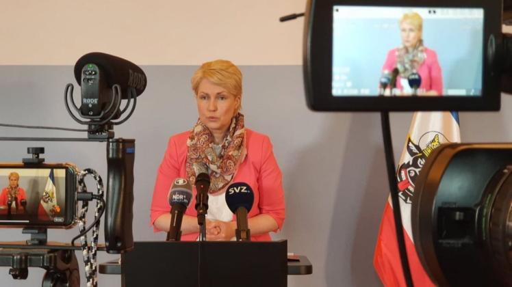 MVs Ministerpräsidentin Manuela Schwesig im Livestream