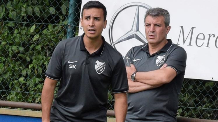 Das Trainergespann Selim Karaca (links) und Jorge Jacinto soll beim TuS Heidkrug zusammen bleiben.